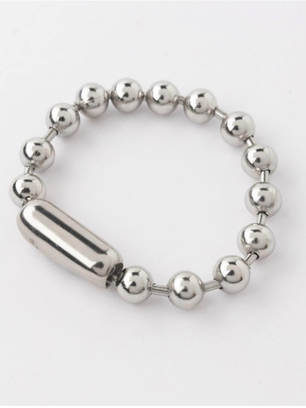 Plunder Design Poppy Bracelet Silver Beaded Bracelet - Chain Link